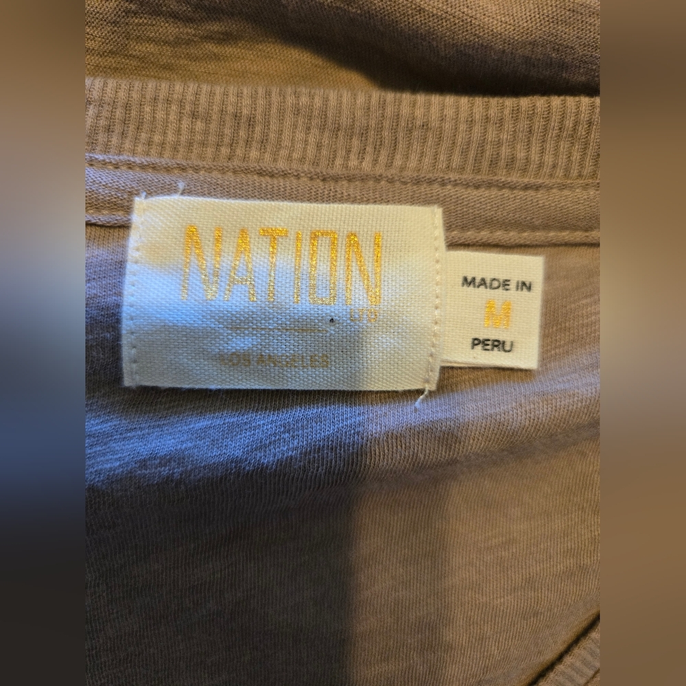Nation LTD Emilia Drama Sleeve V Neck Shirt - Picture 5 of 6